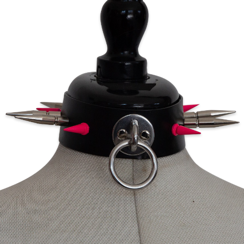 collier punky slave rose